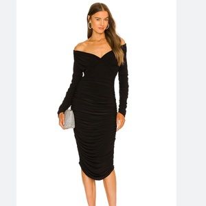 NWT Norma Kamali Long-Sleeve Tara Dress XS